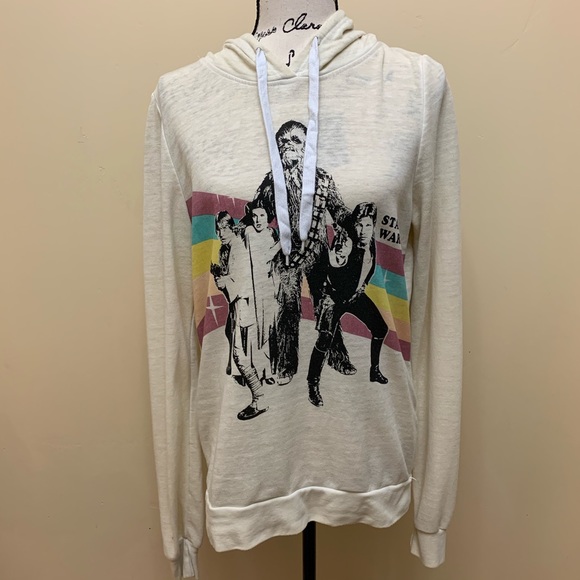Star Wars Tops - STAR WARS Graphic Hoodie Sweatshirt Sz L